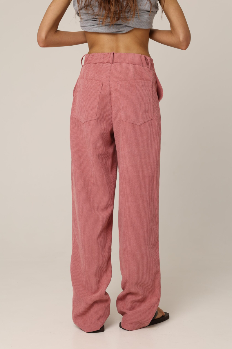 Брюки из вельвета DUSTY ROSE Anmuse, цвет: розовый TR25S174-RS |новая коллекция купить онлайн