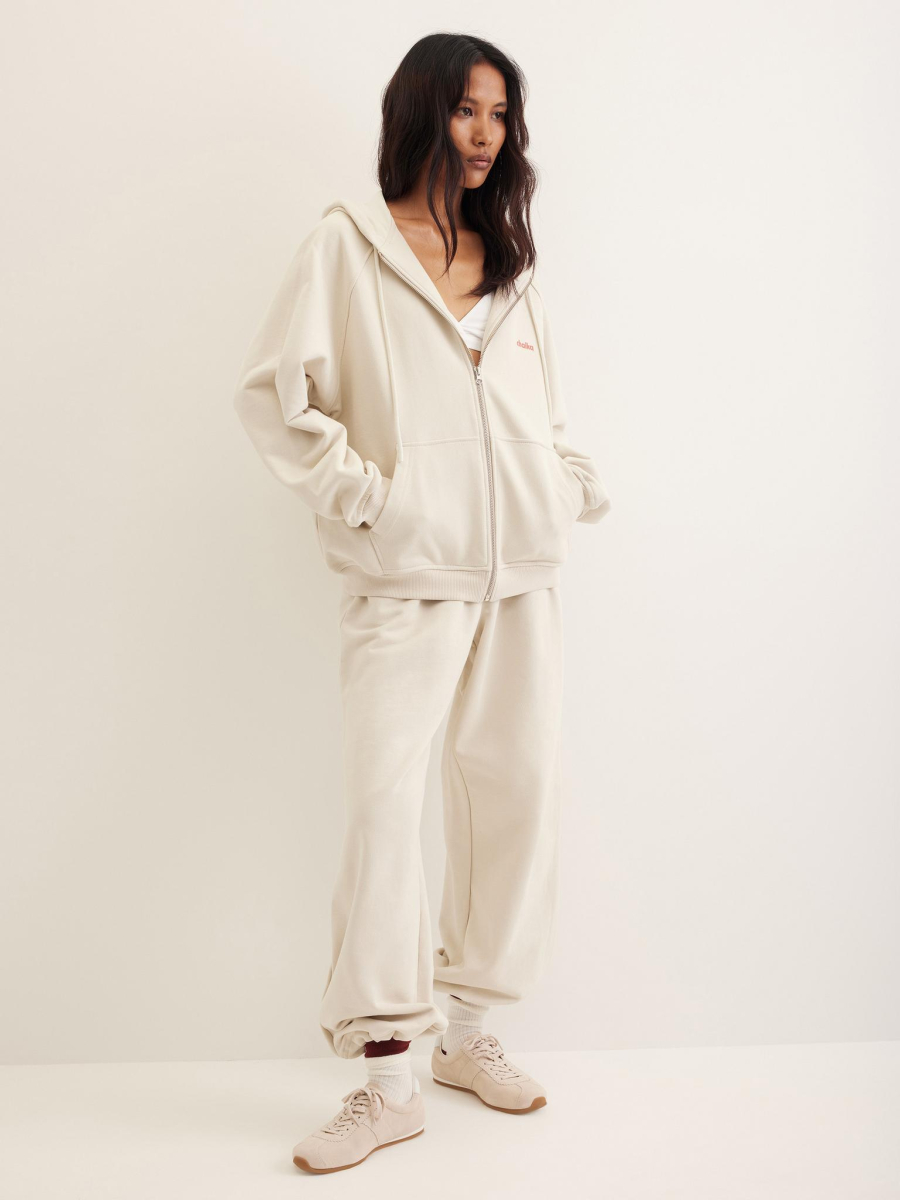 Худи из футера на молнии Chaika, цвет: Светло-серый, AW25HO03-11 купить онлайн