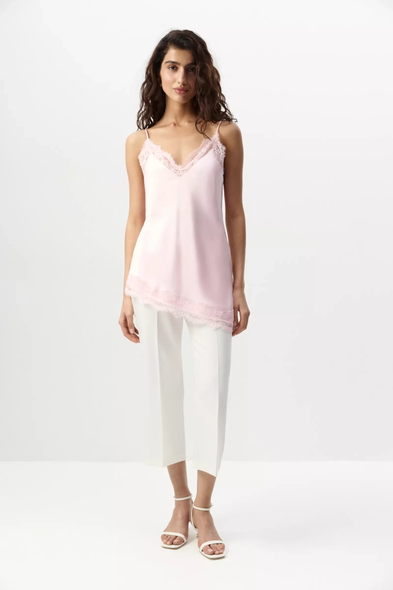 Топ с кружевом Charmstore, цвет: нежно-розовый, 102-43060-236 купить онлайн