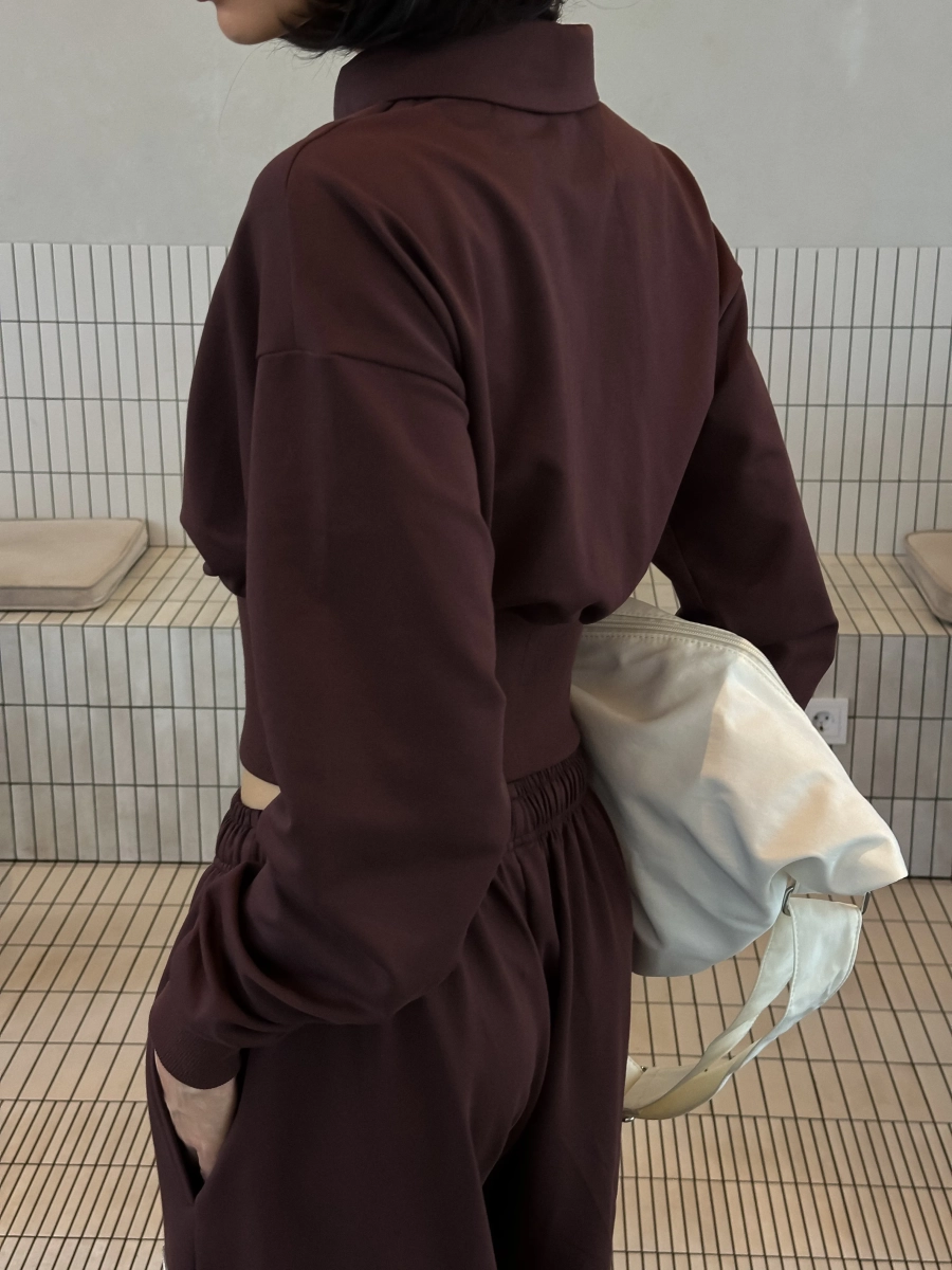 Зип худи "FLY" MIARTLAND, цвет: коричневый, НФ-00000786 купить онлайн