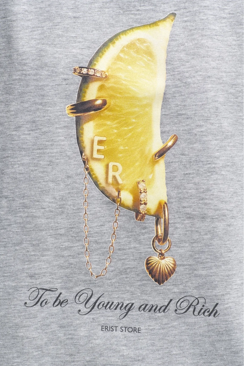 Футболка Lime ER Grey Melange Erist store, цвет: серый, НФ-00002919 купить онлайн