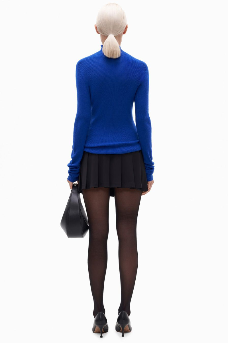 Водолазка с добавлением шерсти и кашемира TOPTOP, цвет: синий, TTS.052.14204.620 купить онлайн