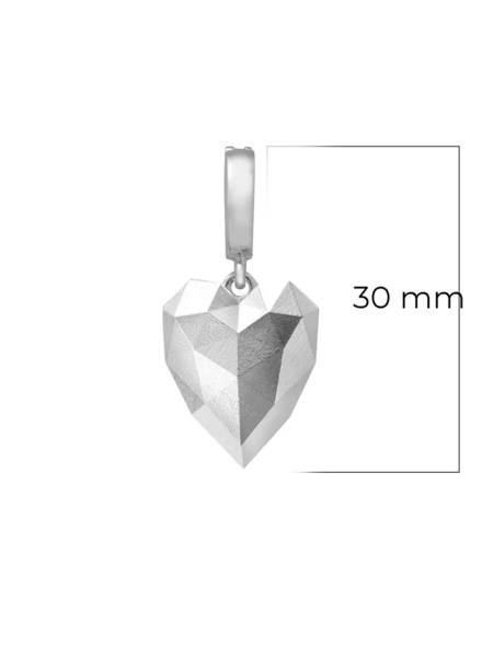 Подвеска Сердце Цаzki, цвет: серебро, П0110п купить онлайн