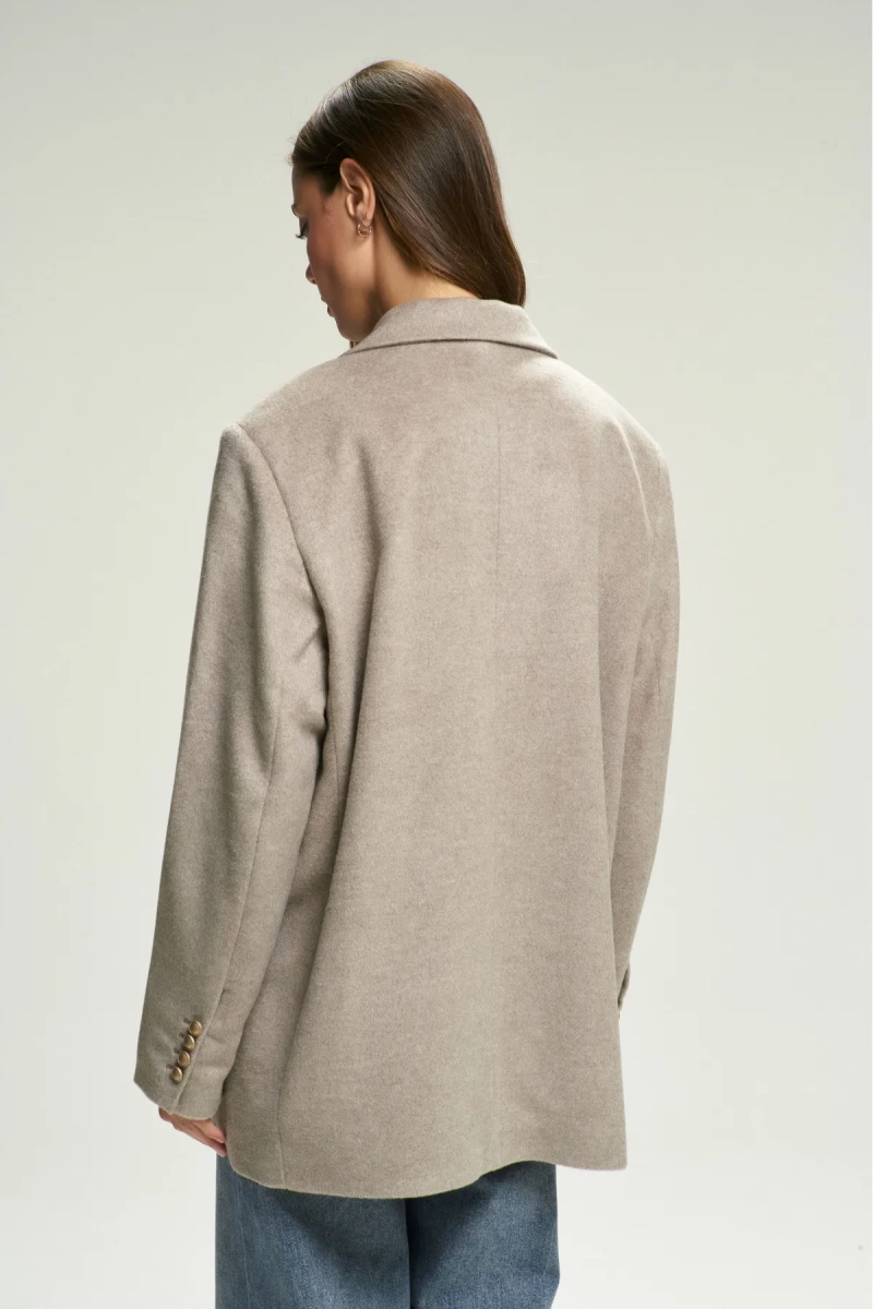 Пальто-жакет Luxury Beige Erist store, цвет: бежевый НФ-00002561 |новая коллекция купить онлайн