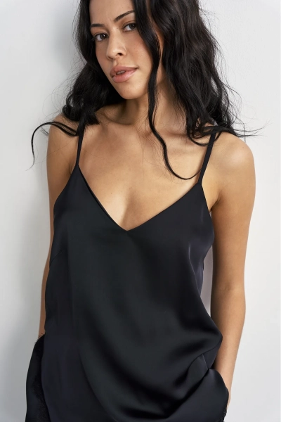 Топ с кружевом Erist store, цвет: Черный, НФ-00003473 купить онлайн