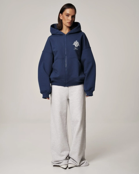 Худи YONS STUDIOS BLUE YONS, цвет: синий, YO-789 купить онлайн