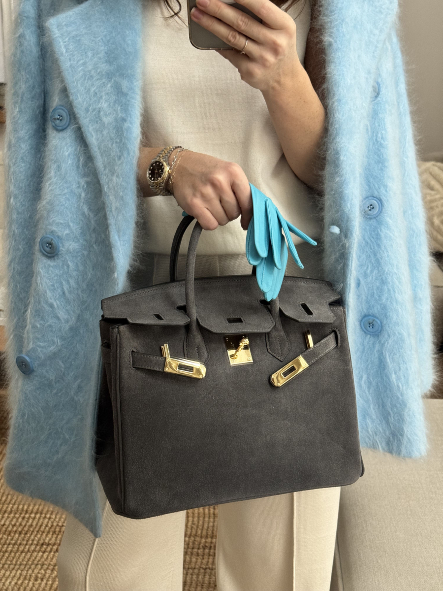 Сумка замшевая