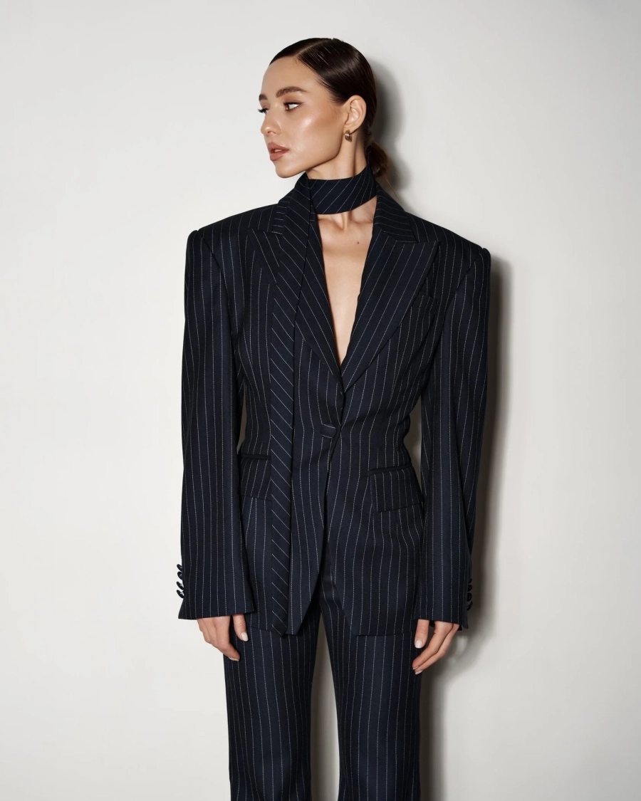 Пиджак OFFICE DARK BLUE YONS, цвет: синий, YO-724 купить онлайн