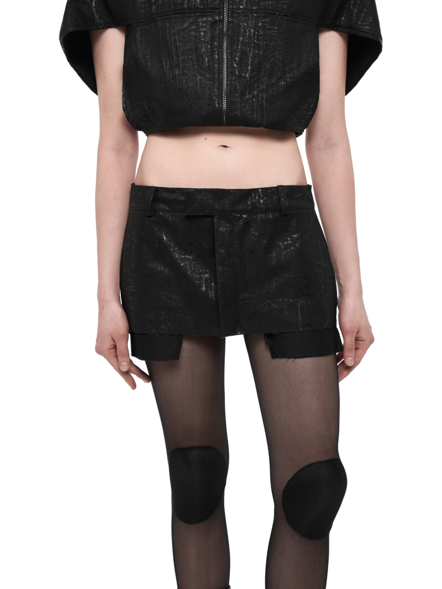 Юбка-баска из денима RUNWAY CAPPAREL.21est, цвет: Черный, CAP.189.231.1 купить онлайн