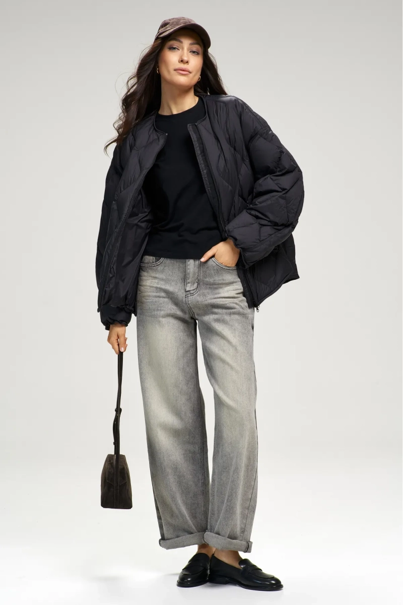 Куртка стеганная с натуральным наполнителем Black Erist store, цвет: Черный, НФ-00003131 купить онлайн