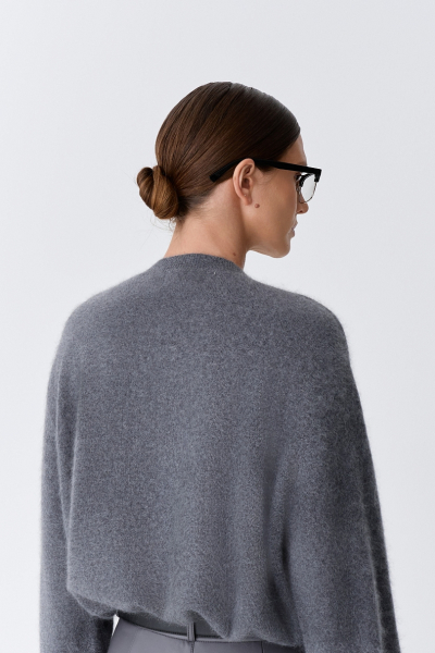 Свитер пушистый из 100% шерсти Ricoco, цвет: серый, 6099/3 купить онлайн