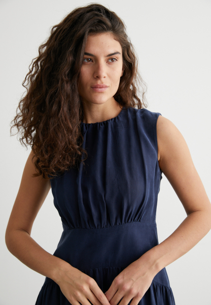 Платье со сборками Gina Marou, цвет: синий, Mar5_2604 купить онлайн