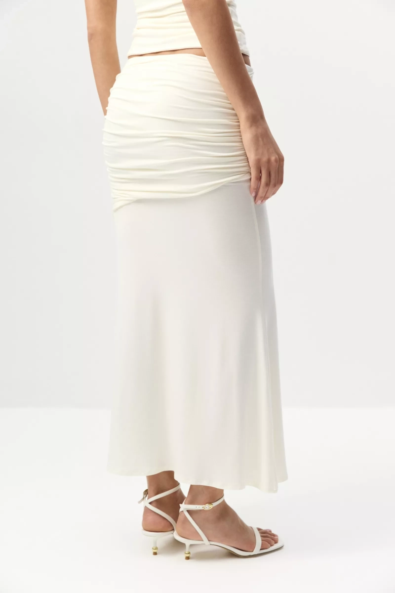 Юбка-годе из вискозы Charmstore, цвет: ванильный, 216-53265-113 купить онлайн