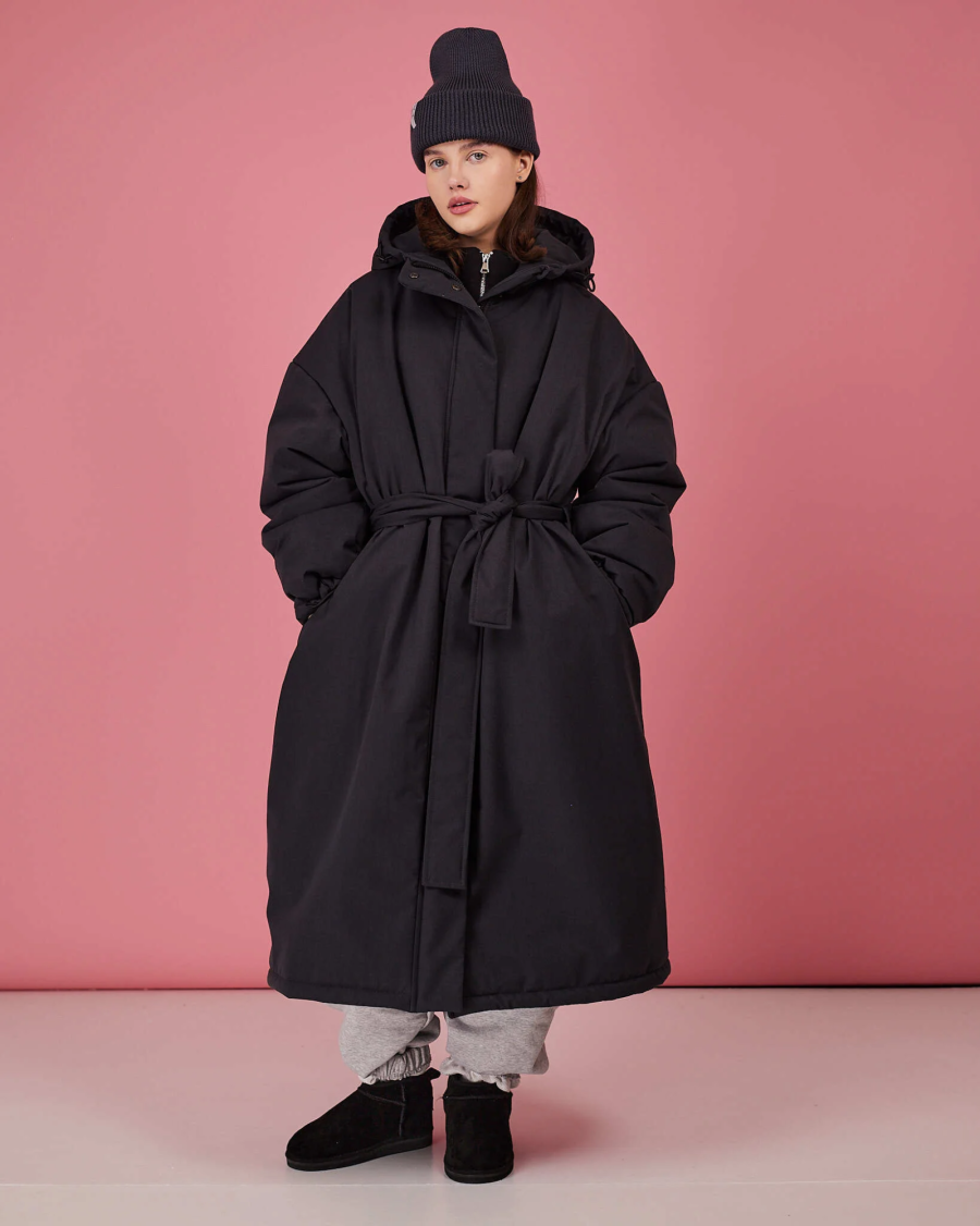 Плащ графит зима