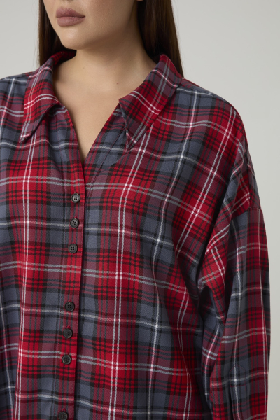 Рубашка оверсайз в клетку