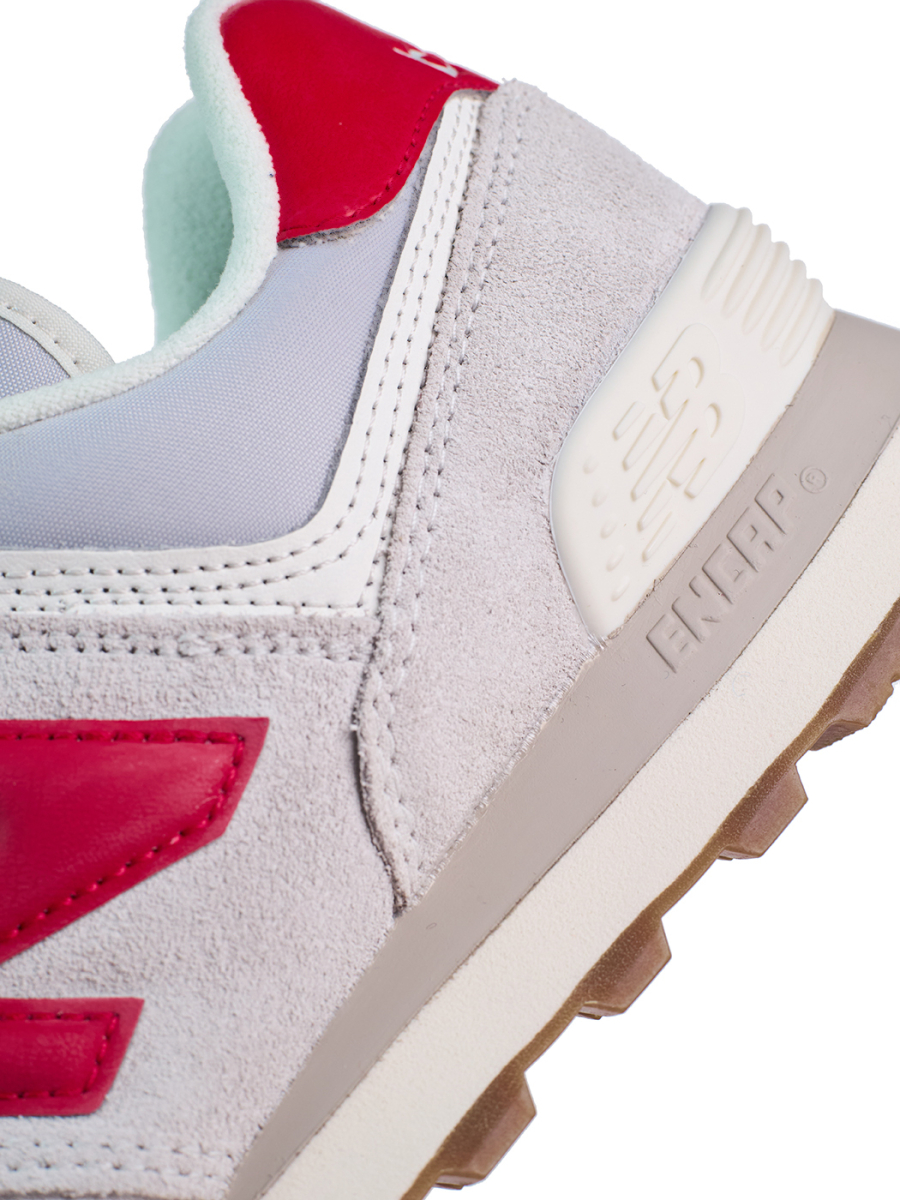 Кроссовки унисекс New Balance 574 "White Red Grey Gum" NKDADDYS SNEAKERS, цвет: серый U574RF2 купить онлайн