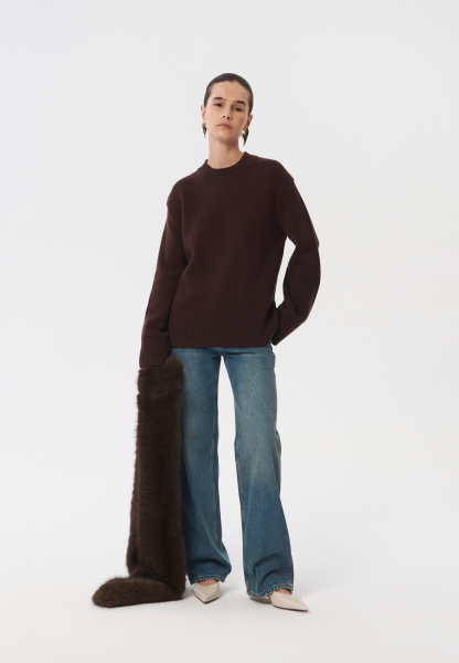 Джемпер "Mellow" CHUBA, цвет: коричневый,  купить онлайн