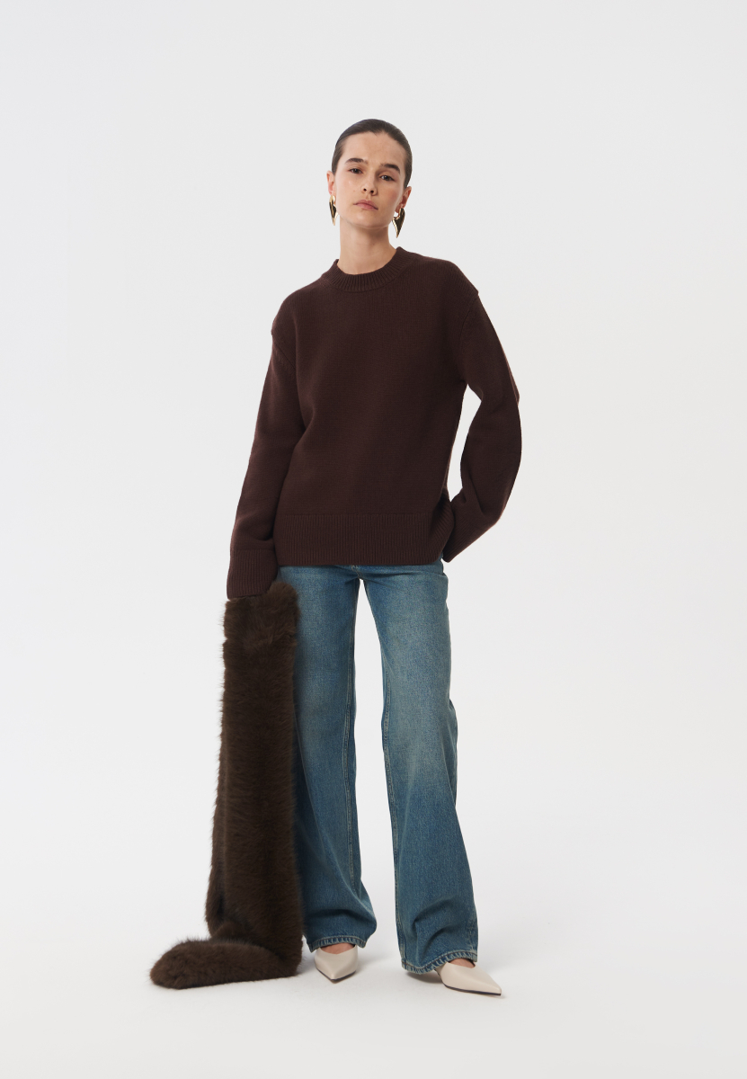 Джемпер "Mellow" CHUBA, цвет: коричневый,  купить онлайн