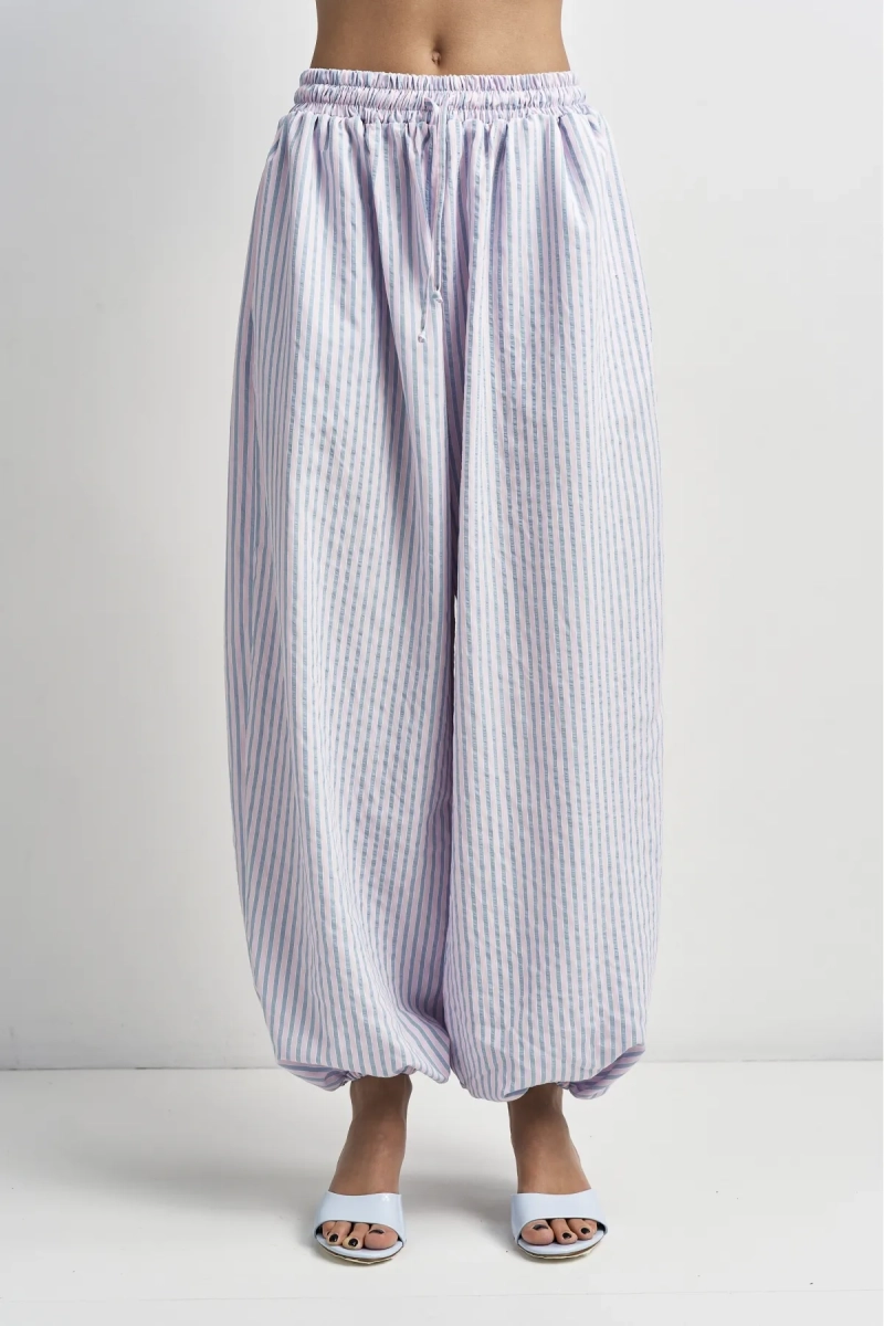 Брюки-алладины в полоску в цвете Розовый Erist store, цвет: розовый, НФ-00003510 купить онлайн