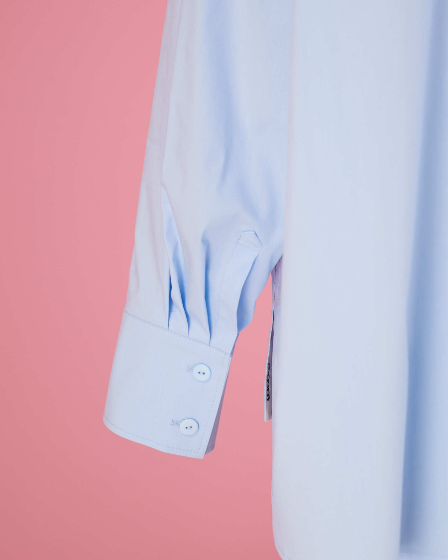 Рубашка макси овер #16 TABOO, цвет: голубой, Rub16 купить онлайн