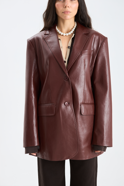 Жакет из эко-кожи red MIA AIM, цвет: красный, MIA619 купить онлайн