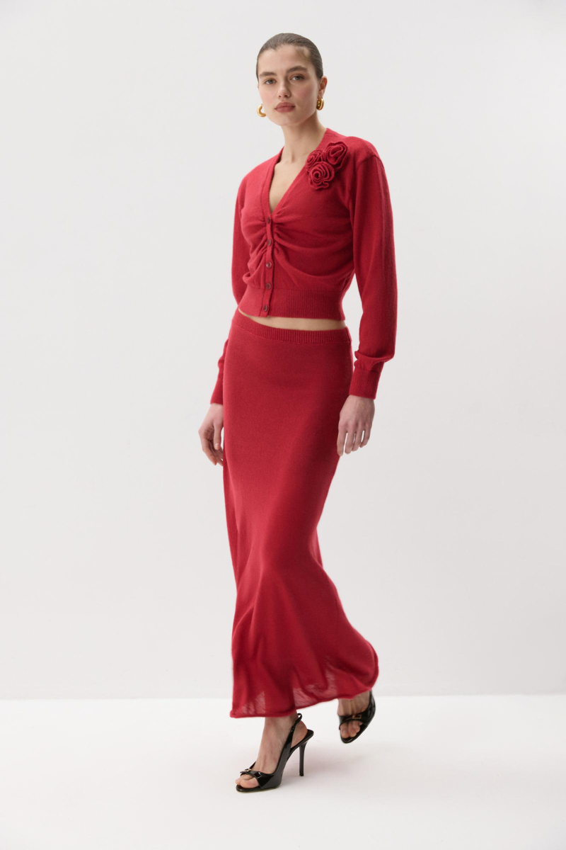 Юбка-годе Charmstore, цвет: винный, 311-42485-451 купить онлайн