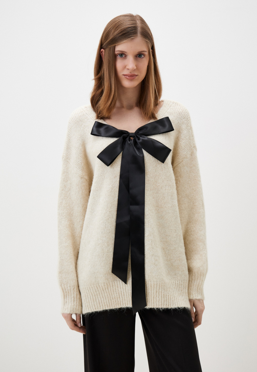 Джемпер с бантом