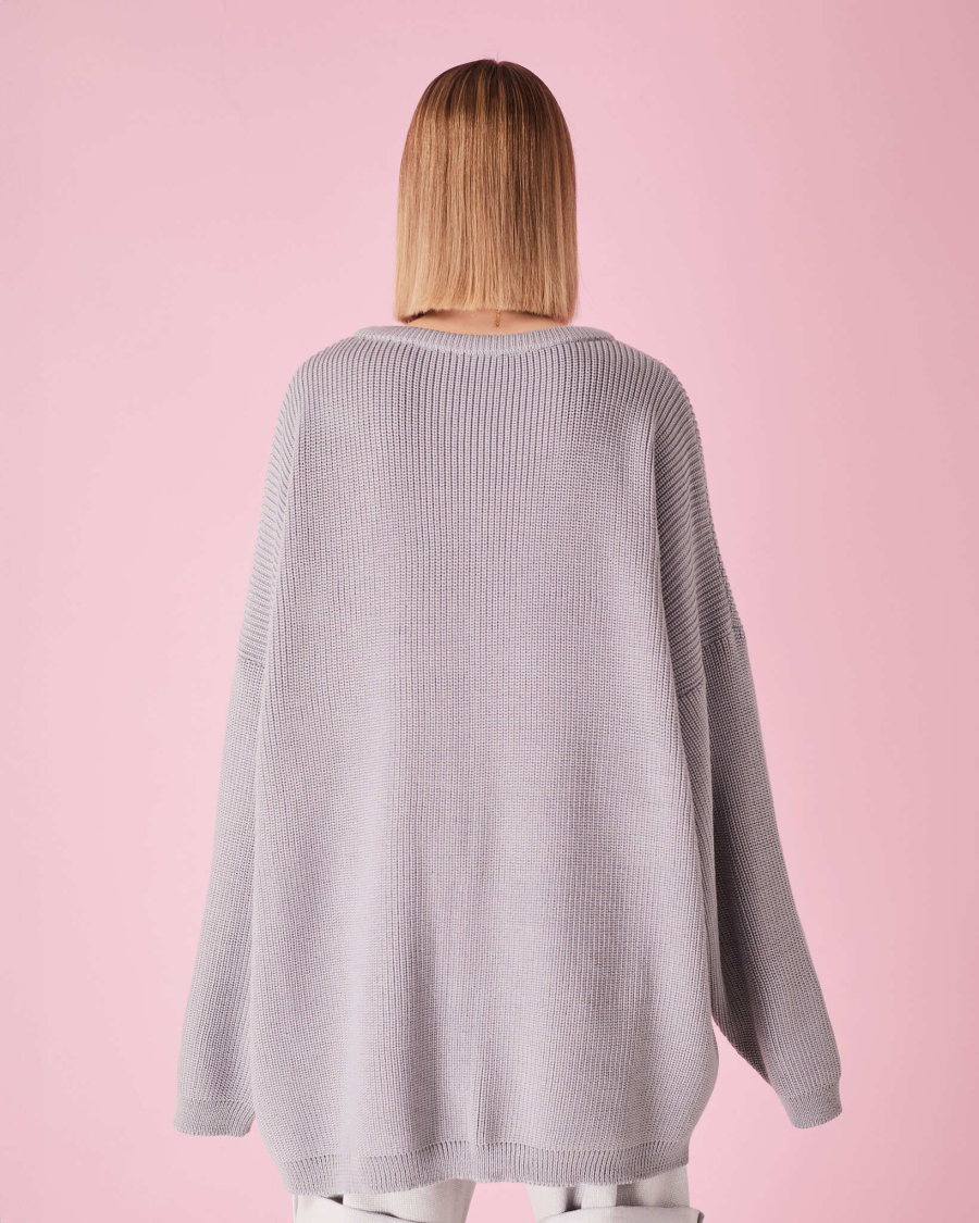 Свитер из мериноса TABOO, цвет: серый, svgrover купить онлайн