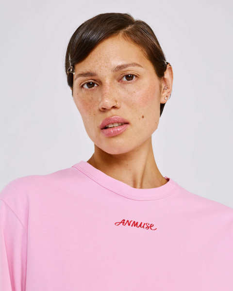 Лонгслив из хлопка Anmuse, цвет: розовый, LSV26SP316-LPK купить онлайн