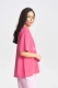 Футболка с контрастным воротом Bright Pink Erist store, цвет: розовый НФ-00002131 |новая коллекция купить онлайн
