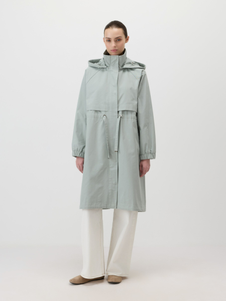 Плащ на кулиске с капюшоном