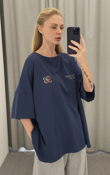 Футболка объемная HERITAGE BLUE Label .B, цвет: blue, Tp.04.5.0139.1025BL купить онлайн