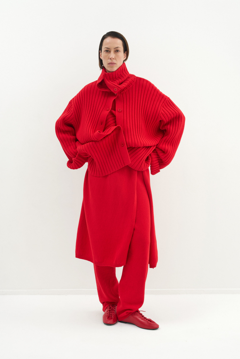 Платье-лонгслив «Ото» Mankova, цвет: красный, SS26-005 купить онлайн