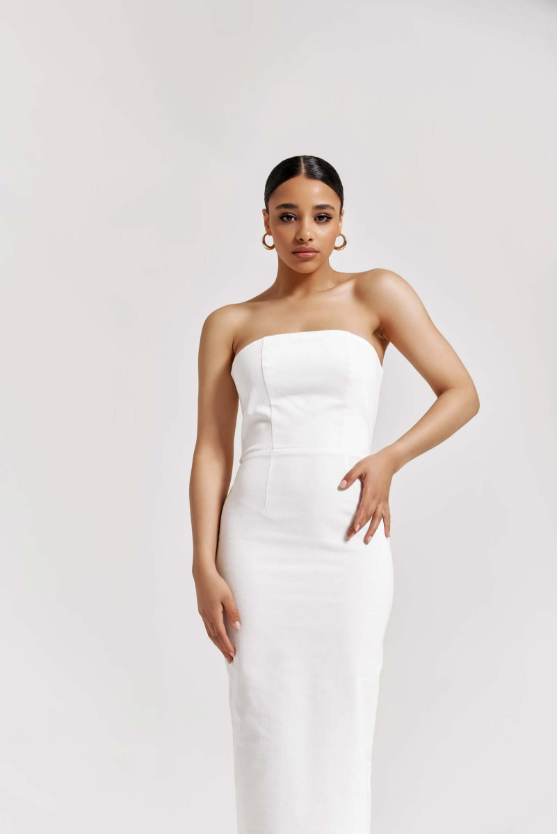 Платье DENIM WHITE YONS, цвет: белый, YO-431 купить онлайн