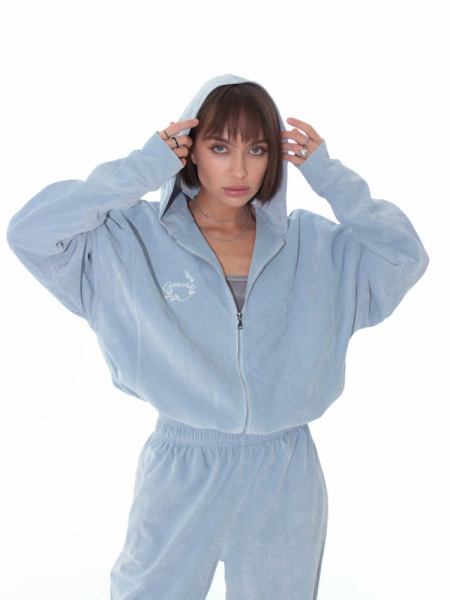 Бомбер из вельвета