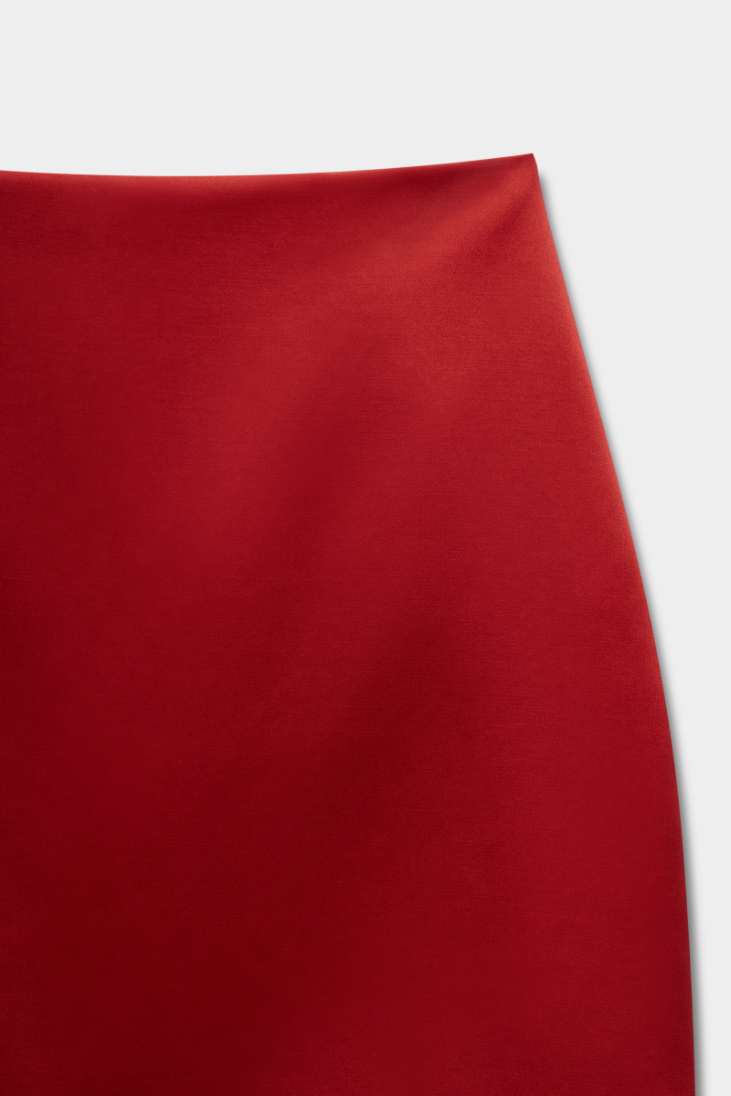 Юбка мини из сатина REFERT, цвет: красный, 07-3861/5-2511 купить онлайн