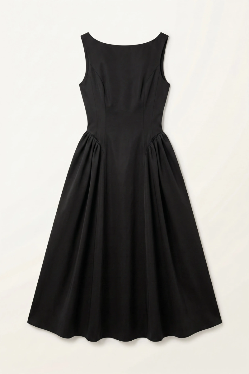 Платье миди с пышной юбкой REFERT, цвет: Черный, 08-4090/1-2511 купить онлайн