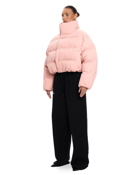 Пуховик PATTERN ANG mini Suborbia, цвет: PINK, 05638 купить онлайн