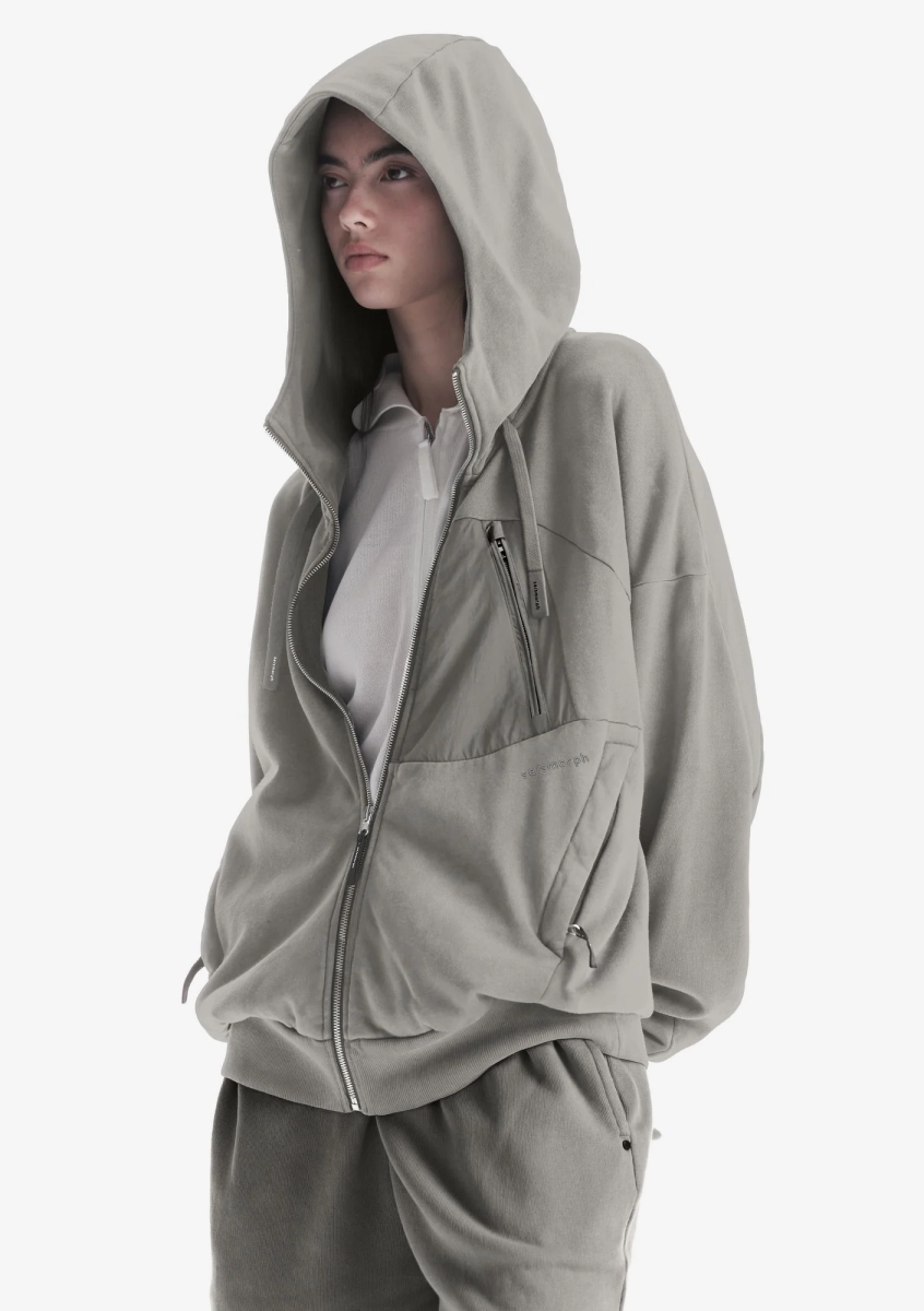 Худи на молнии KRAKATAU, цвет: лунный туман, Fu121-27 купить онлайн