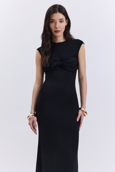 Платье из смесовой вискозы TOPTOP, цвет: Черный, TT.012.17239.900 купить онлайн