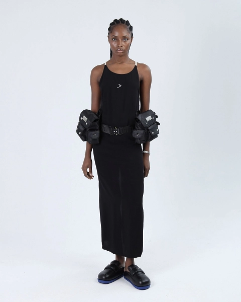 Платье длинное JE ASIA ST 71, цвет: Черный, Ast71.Je-dress.viscose.black купить онлайн