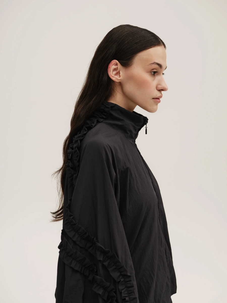 Олимпийка с поплывшими лампасами UNKE, цвет: Черный, 2602J001N_BL купить онлайн