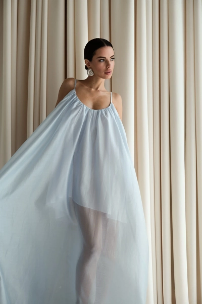 Сарафан миди КРИД Мини, цвет: голубой, НФ-00000386 купить онлайн