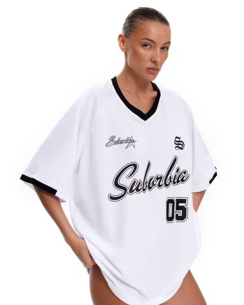 Футболка Jersey 05 Suborbia, цвет: white-black 05292 |новая коллекция купить онлайн