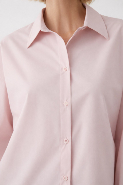 Рубашка прямого кроя из хлопка Marou, цвет: розовый,  купить онлайн
