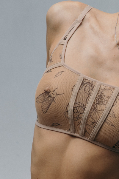 Топ AMANTE SENTIR, цвет: tattoo  |новая коллекция купить онлайн