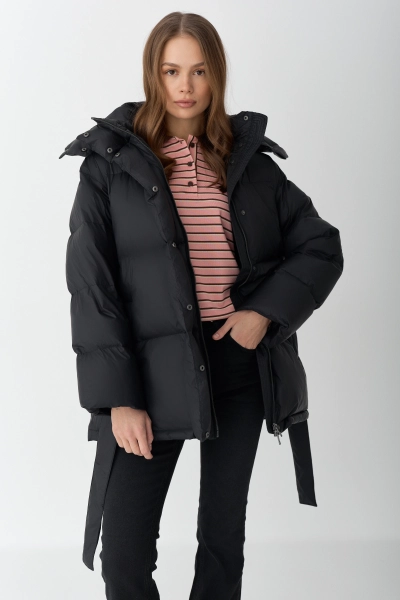 Куртка с наполнителем из пуха и пера Ricoco, цвет: Черный, 5008/4 купить онлайн
