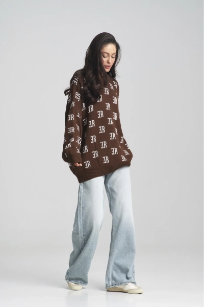 Джемпер Cotton Jacquard Choco Erist store, цвет: шоколадный, НФ-00001976 купить онлайн