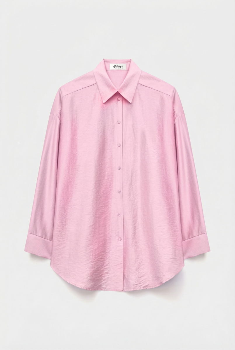 Рубашка оверсайз из вискозы