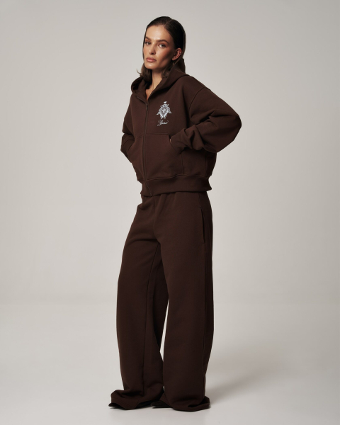 Худи YONS STUDIOS BROWN YONS, цвет: коричневый, YO-788 купить онлайн